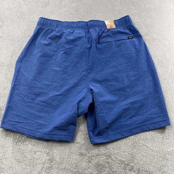 NEW Prana L Mens 8" Metric E-Waist Board Shorts‎ Blue Swim UPF50+ - Picture 12 of 13